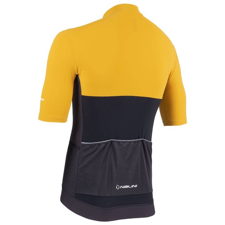 Maillot NALINI Sun Cover amarillo-negro: comodidad y frescura para tus paseos en bici